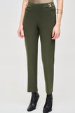 Joseph Ribkoff Women's Bonded Silk Straight-Leg Pants