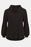 Joseph Ribkoff Women's Silky Knit Straight Cowl Collar Top