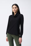 Joseph Ribkoff Women's Silky Knit Straight Cowl Collar Top