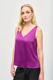 Joseph Ribkoff Women's Satin Straight Sleeveless Top