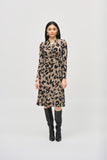 Joseph Ribkoff Women's Silky Knit Animal Print Wrap Dress