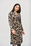 Joseph Ribkoff Women's Silky Knit Animal Print Wrap Dress