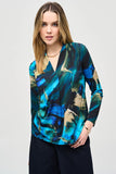 Joseph Ribkoff Women's Silky Knit Abstract Print Top