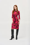 Joseph Ribkoff Women's Silky Knit Abstract Print Sheath Dress