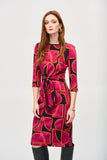 Joseph Ribkoff Women's Silky Knit Abstract Print Sheath Dress