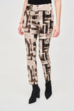 Joseph Ribkoff Women's Millennium Abstract Print Slim Pull-On Pants