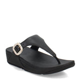 FitFlop Women's Lulu Crystal-Buckle Leather Toe-Post Sandals