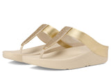 FitFlop Women's Fino Glitterdust  Metallic Toe-Post Sandals