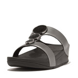 FitFlop Women's Halo Bead-Circle Metallic H-Bar Slides