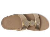 FitFlop Women's Halo Bead-Circle Metallic H-Bar Slides