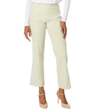 Krazy Larry Women's Stretch Linen Wide Ankle Pants - Sage Stripe