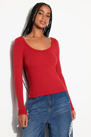 Spiritual Gangster Women's Chrissie Rib L/S Top