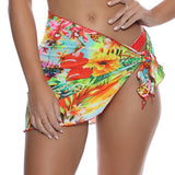 Luli Fama Women's Birds Of Paradise - Sarong Mini Skirt