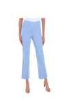 Krazy Larry Women's Stretch Linen Wide Ankle Pants - Indigo Stripe