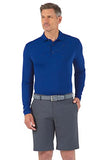 Ibkul Men's Long Sleeve Polo