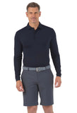 Ibkul Men's Long Sleeve Polo