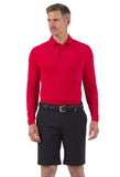 Ibkul Men's Long Sleeve Polo