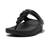 Fitflop Women's Fino Crystal-Cord Leather Toe-Post Sandals