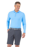 Ibkul Men's Long Sleeve Polo