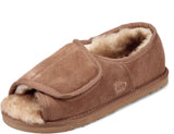 Lamo Mens Open Toe W/Heel Wrap-Wide Slipper