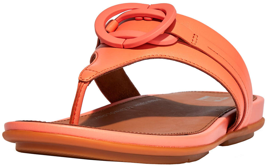 Women's Gracie Leather Toe-Post Sandals