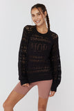 Spiritual Gangster Women's Amore Crochet Sweater